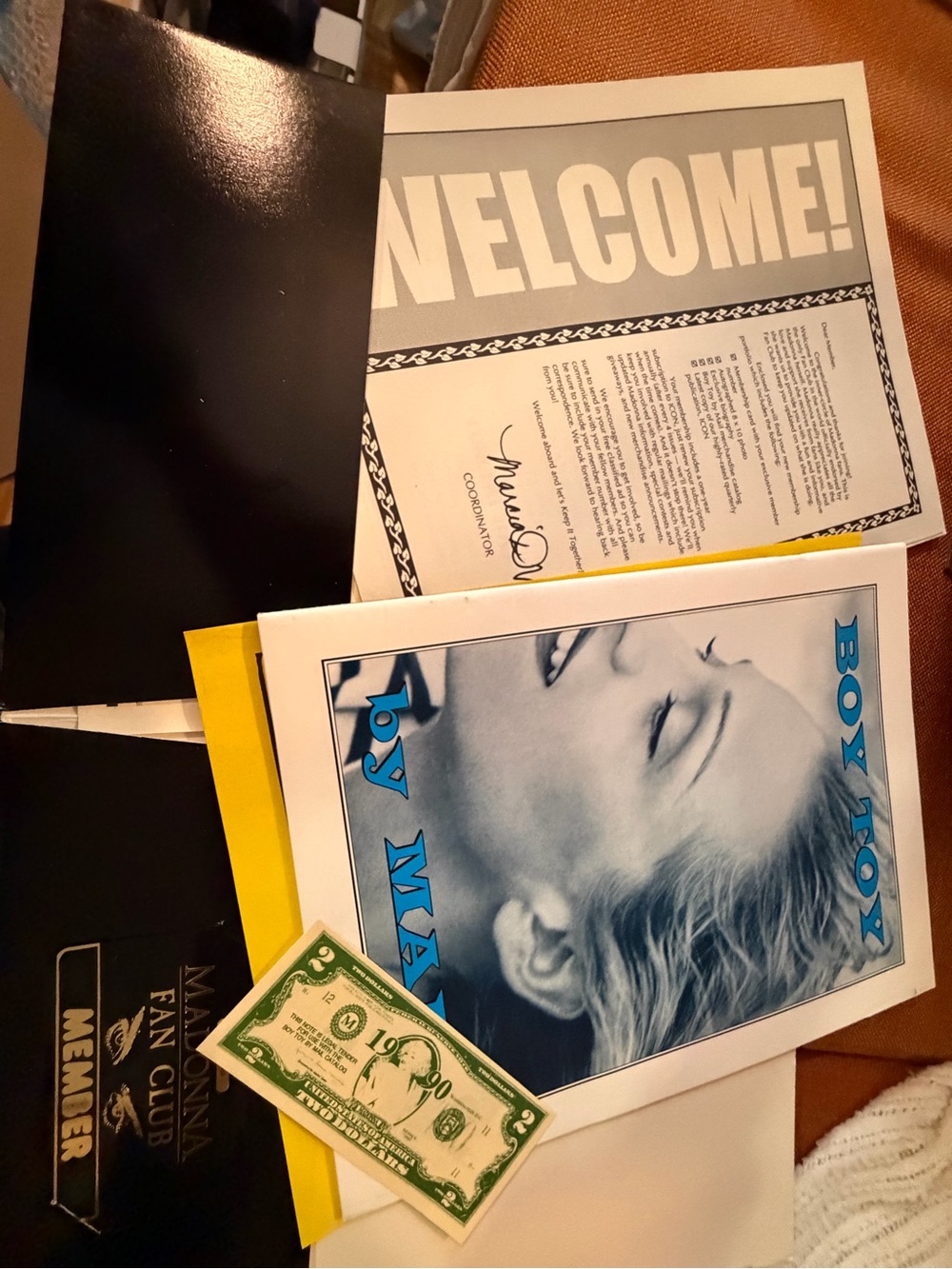 Icon welcome new member Madonna Fan-club Boy Toy Pamphlet 1996 90s